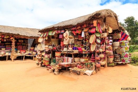 Bild på Souvenir shop along the road in Africa
